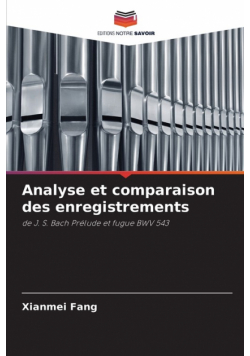 Analyse et comparaison des enregistrements