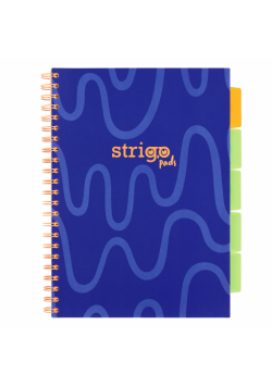 Kołozeszyt Strigo A4 Project Book Neon granatowy kratka