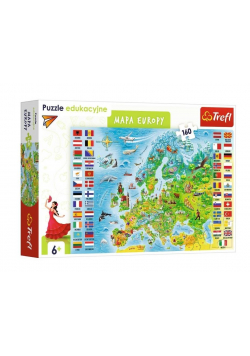 Puzzle Edukacyjne 160 mapa Europy TREFL