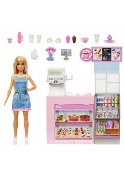 Barbie Kawiarnia Zestaw z lalką baristką