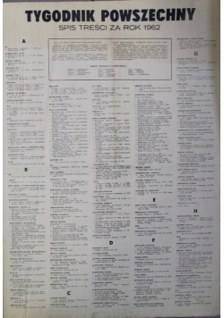 Tygodnik Powszechny Nr 1 do 52 / 62