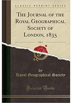 The Journal of the Royal Geographical Society of London reprint