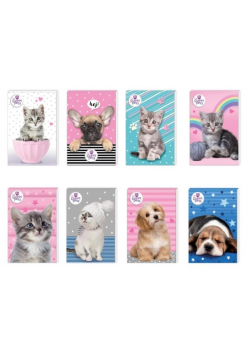 Notes A7/30K z poddrukiem The Sweet Pets (16szt)