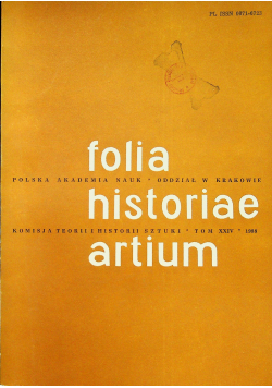 Folia historiae artium  XXIV
