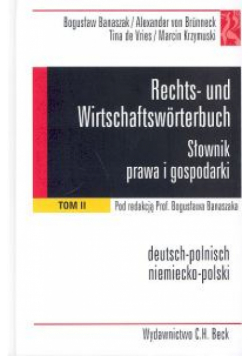 Słownik prawa i gospodarki T 2 niemiecko-polski