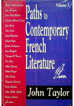 Paths to Contemporary French Literature Volume 3 Nowa