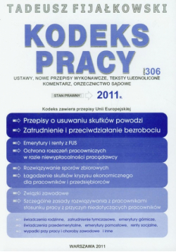 Fijałkowski Tadeusz - Kodeks pracy 2011