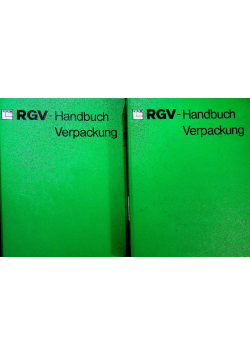 RGV Handbuch Verpackung Band 1 i 2