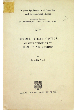 Geometrical optics an introduction to Hamilton's Method