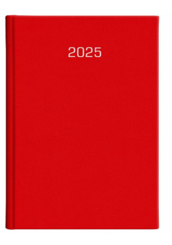 Kalendarz 2025 A5 dzienny Albit czerwony