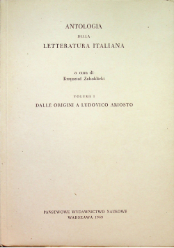 Antologia della letteratura Italiana Volume I