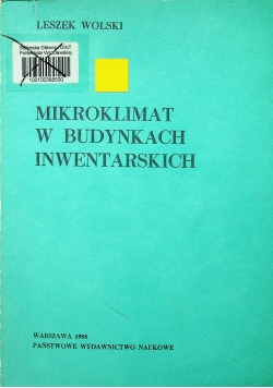 Mikroklimat w budynkach inwentatorskich