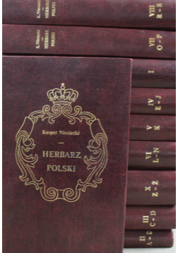 Herbarz Polski 10 tomów Reprint z 1845 r.