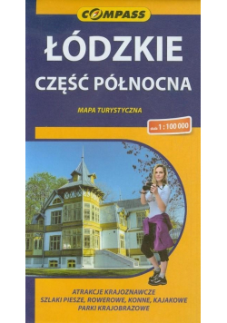 Łódzkie część północna mapa turystyczna 1:100 000