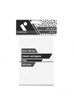 Koszulki CCG białe 63,5x88 (100sztuk) REBEL