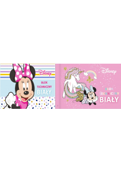 Blok techniczny A4/10K biały Minnie Mouse Kids
