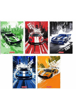 Zeszyt A5/32K linia podwójna Fast Cars (10szt)