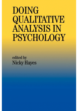 Doing Qualitative Analysis in Psychology