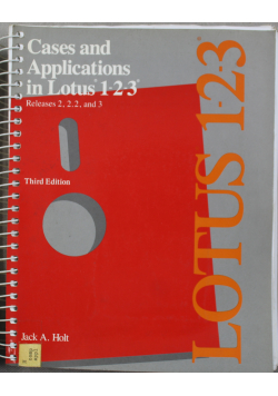 Cases and applications in Lotus 1 2 3