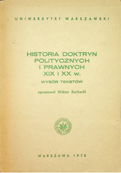 Historia Doktryn Politycznych i Prawnych XIX i XX w