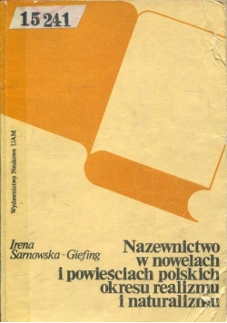 Nazewnictwo w nowelach i powieściach Polskich