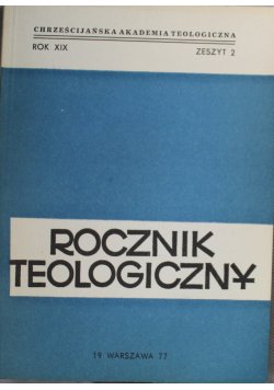 Rocznik teologiczny rok XIX zeszyt 2