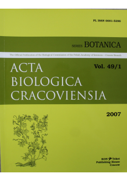 Acta Biologica Cracoviensia Vol 49 / 1
