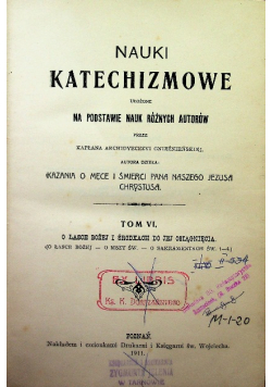 Nauki katechizmowe Tom VI 1911 r.