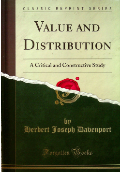 Value and Distribution Reprint z 1908 r