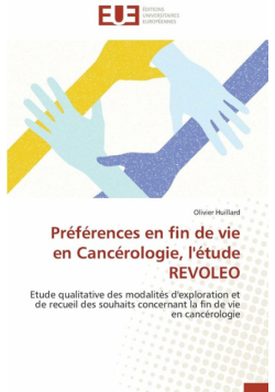 Préférences en fin de vie en cancérologie, l'étude revoleo
