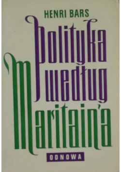 Polityka według Jacques Maritain'a