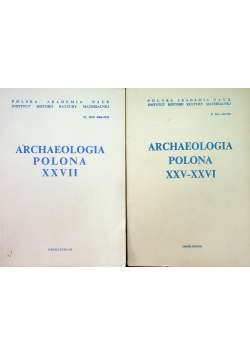 Archeologia Polona 2 tomy