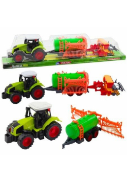 Traktor farmerski cysterna + zagrabiarka